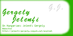 gergely jelenfi business card